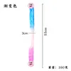 Pênis de Silicone com Duas Cabeças Gay Lésbica Dildo Transparente Estendido Dispositivo de Masturbação de Inserção Manual para Casais Compartilharem Maré Instantânea