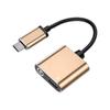 Adaptador de Auriculares Analógicos Adecuado para Huawei Xiaomi Carga Convertidor Dos en Uno Teléfono Móvil Android Interfaz Tipo-C