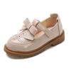 Zapatos para Niñas, Zapatos de Piel para Niñas, Estilo Coreano Estilo Británico Zapatos de Princesa, Nuevo Estilo 2026 Estudiante Suela Suave Negros Zapatos Planos para Niña Pequeña