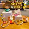 Chaveiro Pingente Autêntico de Boneca Coelho Miffy para Mulheres Exclusivo Moda DIY com Contas Pingente de Chaveiro para Casal Pingente de Mochila Escolar