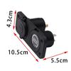 Acendedor de Cigarros Modificado para Carro e Moto Carregador de Carro Duplo USB 4.2A Carregador de Celular Combinação de Voltímetro 12-24V
