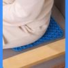 Cojín de Verano Panal de Gel Cojín para Asiento de Coche Oficina Transpirable Almohadilla para Silla Suave Almohadilla de Hielo Seda de Hielo Fresca Almohadilla Extra Gruesa