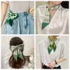 (Personalizado) Bufanda de Seda de Moda Corbata Lazo para el Cabello Adorno para la Cabeza Sentido de Alta Gama Pequeño Fresco Fina Estrecha Banda para el Cabello de Mujer Cinta Primavera y Otoño