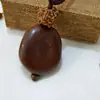Nova Corrente de Suéter Longa Ajustável Estilo Chinês Original Artístico Natural Feijão da Paz Pingente Pingente Estilo Étnico Retrô Feminino