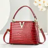Bolsas para Mulheres Conjunto de Duas Peças 2025 Nova Moda Bolsa de Ombro Retrô Bolsa Transversal Bolsa de Mão da Moda Bolsas Transfronteiriças