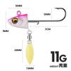 Taiyu Kit com 6 Anzóis com Cabeça de Chumbo Isca de Pesca com Cauda em T Envolvida em Chumbo Iscas Artificiais Macias Isca Luminosa para Pesca em Mar Fabricante Atacado