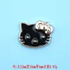 Accesorios de resina de la serie metálica en blanco y negro, accesorios de pegamento en crema para manualidades, fundas para teléfonos móviles, llaveros, colgantes y accesorios para el cabello.