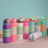 Taza de Fruta Casual y Elegante, Gran Capacidad, Taza Térmica de Doble Pared con Vacío de Acero Inoxidable 304, Botella de Agua Deportiva Portátil para Exteriores