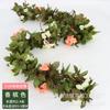 Guirnalda de Flores Artificiales Guirnalda 33 Flores Guirnalda de Rosas Colgante de Pared Guirnalda de Flores Falsas Enredadera de Techo Flores Decorativas Flor de Seda