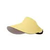 Nuevo sombrero de protección solar de doble cara para mujer para el verano, parasol para exteriores, protección UV, ala ancha, plegable, sin costuras, sombrero de copa abierta