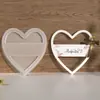 Aromaterapia Amapola Amor Colgante de Mesa Grande Molde de Silicona Adorno Decorativo Hueco con Forma de Corazón para Bricolaje Molde de Epoxi