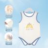 Chaleco Delgado de Verano para Bebés, Ropa Ecológica para Recién Nacidos, Mameluco Triángulo, Mono de Una Pieza de Seda de Hielo para Bebé