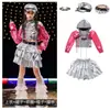 Ropa de Baile Jazz para Niñas Hip-Hop Genial y Guapo Traje de Street Dance para Niña Moda Ropa de Jazz para Escenario y Pasarela Infantil