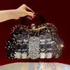 Nova bolsa feminina da moda cravejada de diamantes, bolsa tote de grande capacidade, bolsa transversal de noite com lantejoulas, bolsa de ombro luxuosa brilhante e leve