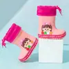 Botas de lluvia creativas DIY para niños niñas niños nuevo jardín de infantes bebé zapatos impermeables botas de lluvia antideslizantes para niños