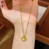 Tienda de Oro Mismo Estilo Collar Mini Falda Hielo Triturado Dorado Tachonado con Diamantes, Cadena para Clavícula de Lujo Ligero Francés Joyería al por Mayor
