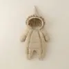 Ropa para recién nacidos, Monos para bebé, Ropa de salida para bebé de otoño e invierno, Ropa de invierno, Ropa gruesa para gatear, Ropa nueva y cálida