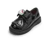 Zapatos Infantiles Balabala, Zapatos Casuales para Niñas, Zapatos Pequeños de Cuero con Relieve 3D para Primavera y Otoño con Correas de Velcro, Zapatos de Princesa
