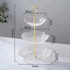 Padrão de Máscara de Martelo Estilo Japonês Prato Transparente de Flor de Cerejeira Criativo Personalizado Pétala Utensílio Doméstico Jogo Prato de Salada Prato de Fruta Prato de Dim Sum