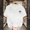 Fábrica Atacado Verão Meia Manga Top Simples Folha De Bordo Estilo Estampado Figura Solta Manga Curta Moda All-match Top