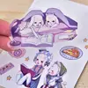 Paquete de Pegatinas Impermeables de Dibujos Animados Personalizadas por el Fabricante para Mascotas, Pegatina Autoadhesiva Impermeable de PVC Transparente de Aliento de Bebé, Pegatina para Diario sin Rastro
