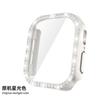 Adecuado para Relojes Inteligentes Apple Watch Series 12/11/10, Estuche de Diamantes de una Sola Fila para PC y Protección Integrada con Película