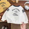 Sudadera Redonda de Dibujos Animados Personalizada de Primavera Nueva Camiseta de Manga Larga para Niños y Niñas para Niños Pequeños