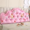 Cojín de Cabecera para Cama de Dormitorio Estilo Princesa Cama Impresa Respaldo Grande Habitación Tatami Bolsa Suave Cojín Almohada Lumbar Anticolisión