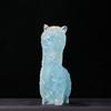 Adornos de alpaca con pegamento de grava de cristal natural transfronterizos, artesanías de resina de alpaca de cristal, adornos decorativos para el hogar
