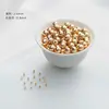 Cuentas sueltas chapadas en oro de 18 quilates que conservan el color, cuentas chapadas en oro, pulsera con cuentas espaciadoras, cuentas de plata, accesorios para ensartar pulseras DIY hechas a mano, materiales para ensartar cuentas