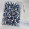 1440 Piezas de Joyería de Diamantes Planos para Uñas, Lujo Ligero, Elegantes Diamantes Azules para Uñas en Forma de Ojo de Caballo Torcido Mini Grandes y Pequeños
