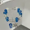 Pulsera de Brakaletes con Colgante de Copo de Nieve Estilo Chino Nuevo, Diseño de Nicho de Moda, Estilo Vintage, Versátil, Alto Valor Estético, Joyería para Estudiantes y Mejores Amigas