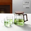 Tetera para Uso Doméstico, Tetera de Vidrio Resistente a Altas Temperaturas, Nuevo Modelo 2025, Separación de Té y Agua, Tetera para Preparar Té en la Oficina, Juego de Té