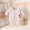 Mono de Plumón para Bebé Ropa de Invierno para Niñas Pequeñas Ropa Exterior para Bebés Forro de Plumón de Pato Blanco Pingüino Otoño e Invierno