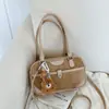 Bolsa de Ombro Casual Retrô Transfronteiriça 2025 Nova Moda Maillard Versátil Bolsa Transversal Estilo Coreano Bolsa de Alto Padrão para Mulheres