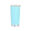 Taza de Coche para Venta al por Mayor Transfronteriza Europea y Americana de Acero Inoxidable 304 de Doble Pared al Vacío con Spray Simple de Plástico de Fondo Plano Taza Térmica para Coche