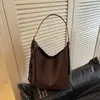 2026 Nueva Bolsa de Mano Tejida Estilo Coreano, Estilo Perezoso Casual, Bolso de Hombro de Gran Capacidad para Debajo del Brazo, Bolso Cruzado Versátil