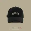 Gorra de Béisbol con Logo de Letra R para Mujer, Estilo Coreano de Primavera y Otoño, Nueva Moda, Visera Grande para Adelgazar el Rostro, Gorra Deportiva con Protección Solar para Hombre
