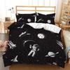 Funda de edredón temática del espacio exterior Galaxy Juego de ropa de cama Adecuado para la decoración de dormitorios de niños y niñas Transfronterizo