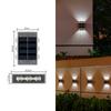 Lâmpada de parede solar lâmpada de jardim ao ar livre lâmpada de paisagem à prova d'água villa lâmpada de arruela de parede de jardim lâmpada de atmosfera de superfície de parede ao ar livre