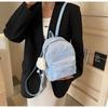 Mochila Pequeña Versátil para Niña Estilo Ins Mochila para Niña de Secundaria de Alto Valor Mochila Escolar Bordada con Contraste de Estrella Blanca