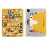 Funda de pastel de fresa linda de dibujos animados adecuada para tableta iPad de 10ª/11ª generación, modelo giratorio con ranura para lápiz de 9.7 pulgadas