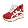Zapatos para mujer que aumentan la altura 8CM, novedad otoño 2026, versátiles, antideslizantes, para viaje, estilo coreano, suela gruesa, zapatillas deportivas casuales para mujer