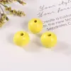 Amazon Transfronterizo Nuevo 16mm Kidsren's DIY Colorido Cuentas de Madera Hechas a Mano Cuentas Sueltas de Hemu Accesorios para Cuerdas Venta al por Mayor