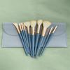 Pincel de maquillaje Cangzhou Blue Bridge, 10 pinceles para principiantes, pincel suelto Cangzhou para sombras de ojos, pincel para base