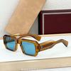JMM MIGLIA Gafas de Sol de Lujo Hechas a Mano Vintage Europeo y Americano Caja Pequeña Gafas de Sol de Moda de Alta Gama para Fiesta al Aire Libre Transfronterizas