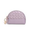 2026 Bolso Nuevo para Mujer Cartera Tejida Hecha a Mano Billetera Sencilla para Monedas Billetera de Piel Sintética Bolso Pequeño con Cremallera para Cosméticos