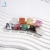 Nova Corrente para Celular de Acrílico com Contas Quadradas Grandes Perfuradas em Duas Cores Estilo Chinoiserie Nuvem Imitação de Jade Acessórios para Joias DIY para Roupas
