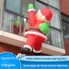 Papai Noel inflável transfronteiriço, modelo inflável europeu e americano, decoração de Natal para pátio externo, boneco de neve, decoração de shopping center, desenho animado