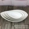 Tazón de cerámica artesanal creativo en relieve al por mayor, forma irregular, tazón para ensalada de frutas y verduras, tazón para snacks de comida occidental, tazón para postre